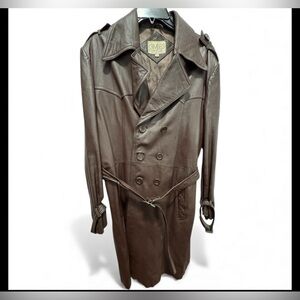 Gimbels Men's Brown Leather Jacket size 40/ large